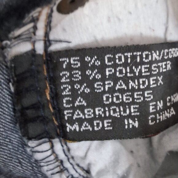 Contrast Vintage Jeans Womans Bootcut Mid Rise Size 13 Black Grey Medium Wash - Picture 16 of 16